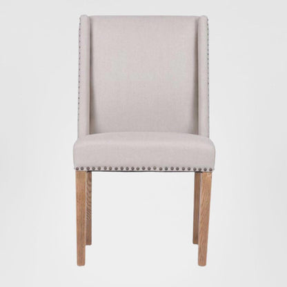 Ithaca Dining Chair Beige W/Studs