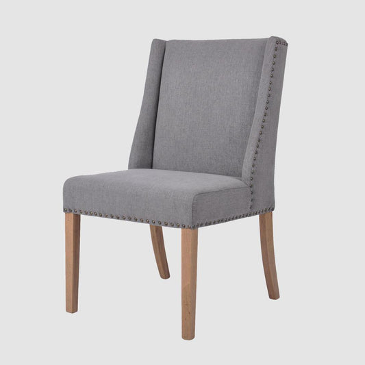 Ithaca Grey Dining Chair W/Studs
