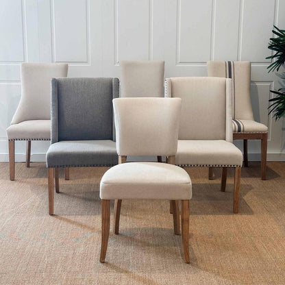 Ithaca Grey Dining Chair W/Studs