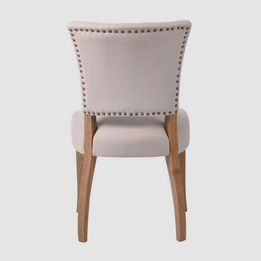 Claude Oakwood Dining Chair Beige