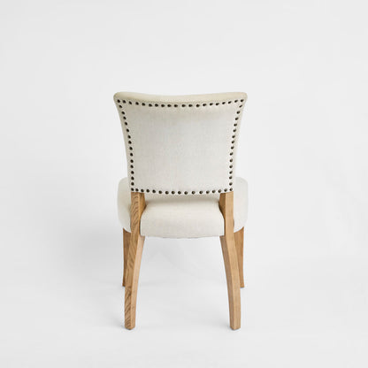 Claude Oakwood Dining Chair Beige