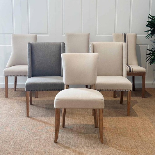 Claude Oakwood Dining Chair Beige