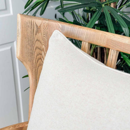 Jackman Coastal Oakwood and Linen Armchair Natural