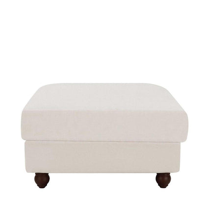 Slip Cover Only - Noosa Hamptons Ottoman Pebble