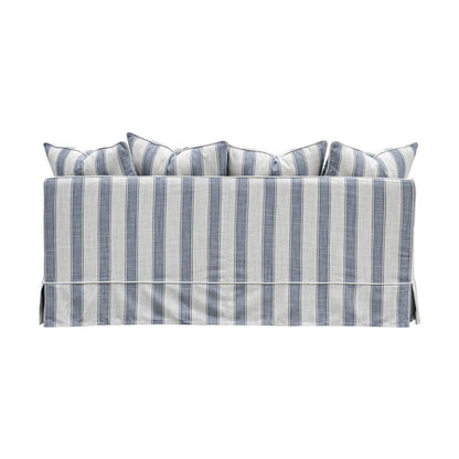 Slip Cover Only - Noosa Hamptons 2.5 Seat Sofa Blue Sky Stripe