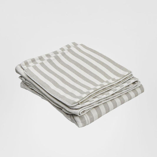 Slip Cover Only - Noosa Hamptons 2.5 Seat Sofa Natural Stripe