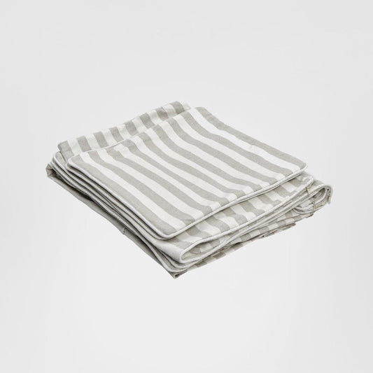 Slip Cover Only - Noosa Hamptons 2 Seat Sofa Natural Stripe