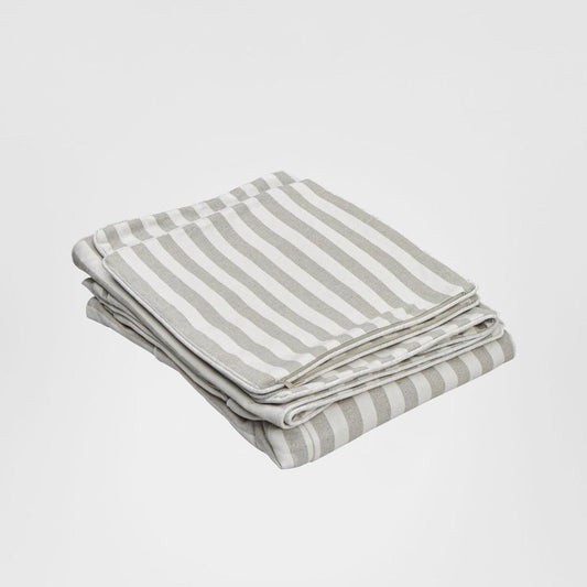 Slip Cover Only - Noosa Hamptons 3 Seat Sofa Natural Stripe