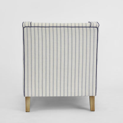 Bondi Hamptons Armchair Blue Pinstripe