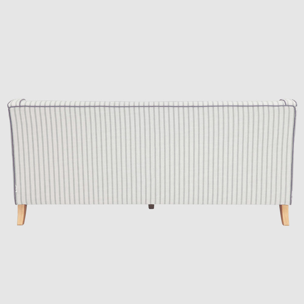 Bondi Hamptons 3 Seat Sofa Blue/White Pin Stripe
