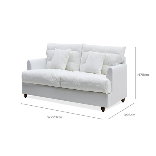 Byron 3 Seat Naked Sofa - Base & Cushion Inserts Only