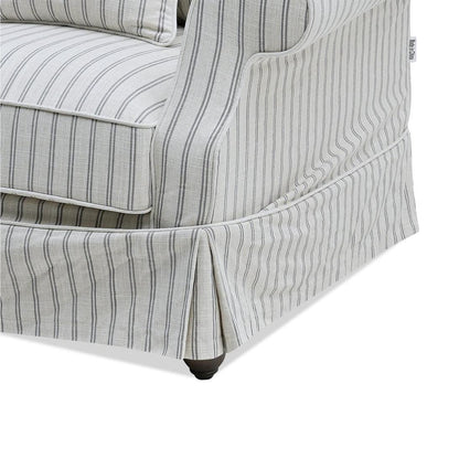 Slip Cover Only - Avalon Hamptons 2 Seat Sofa Stone Stripe