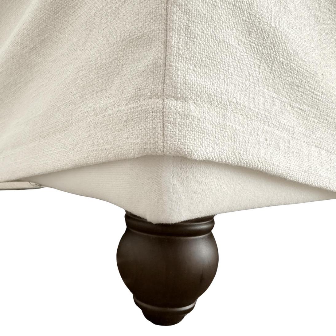 Slip Cover - Marbella Ottoman Ivory