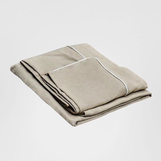 Slip Cover - Marbella Ottoman Natural