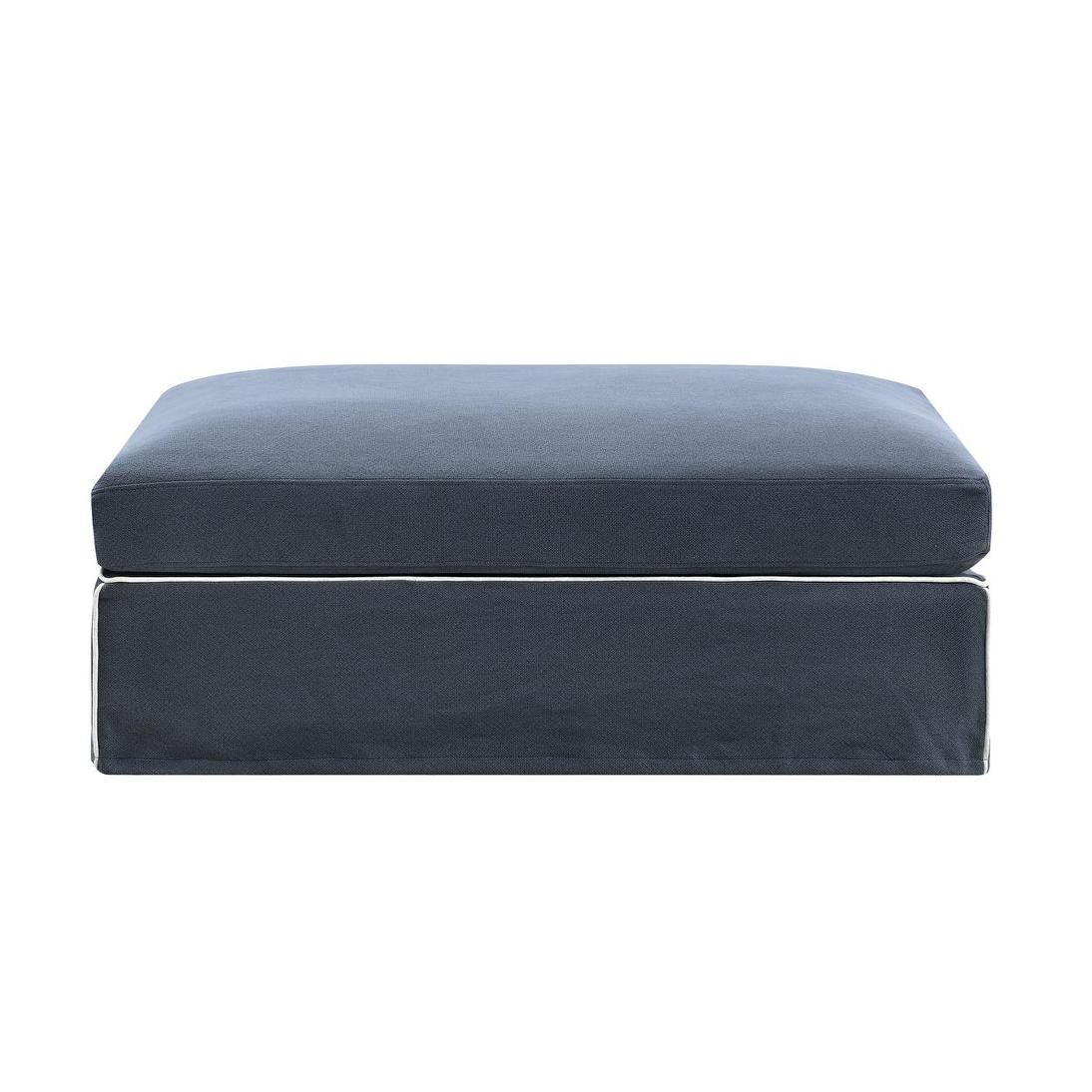Slip Cover - Marbella Ottoman Navy
