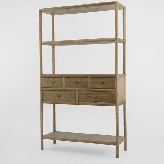 Cambridge 5 Drawer Shelf Elm Natural