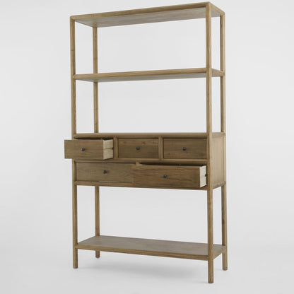 Cambridge 5 Drawer Shelf Elm Natural