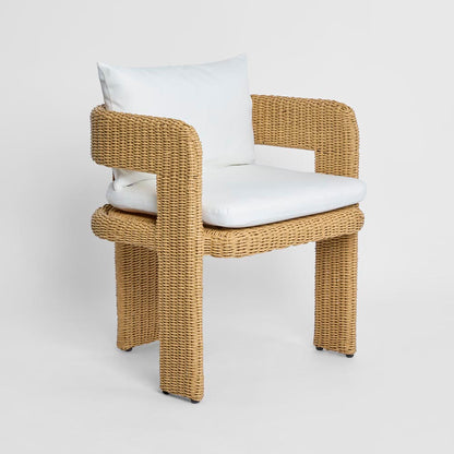 Cassius Outdoor Occasional Dining Chair Natural