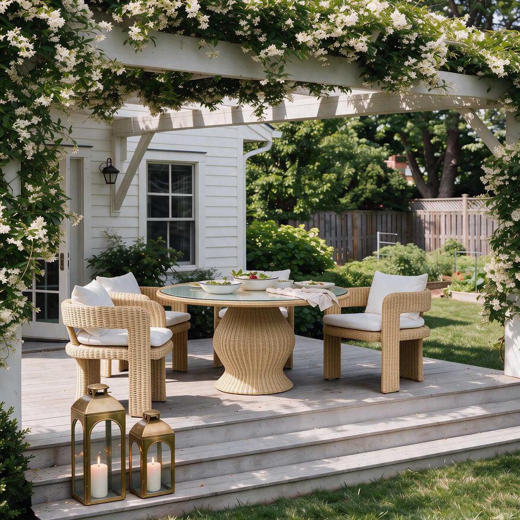 Cassius Outdoor Occasional Dining Chair Natural