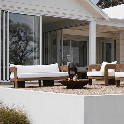 Cassius 3 Seat Sofa Natural Outdoor