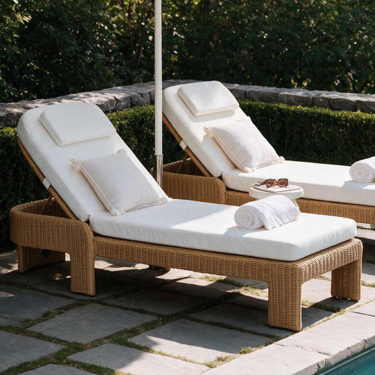 Cassius Sunlounge Natural Outdoor