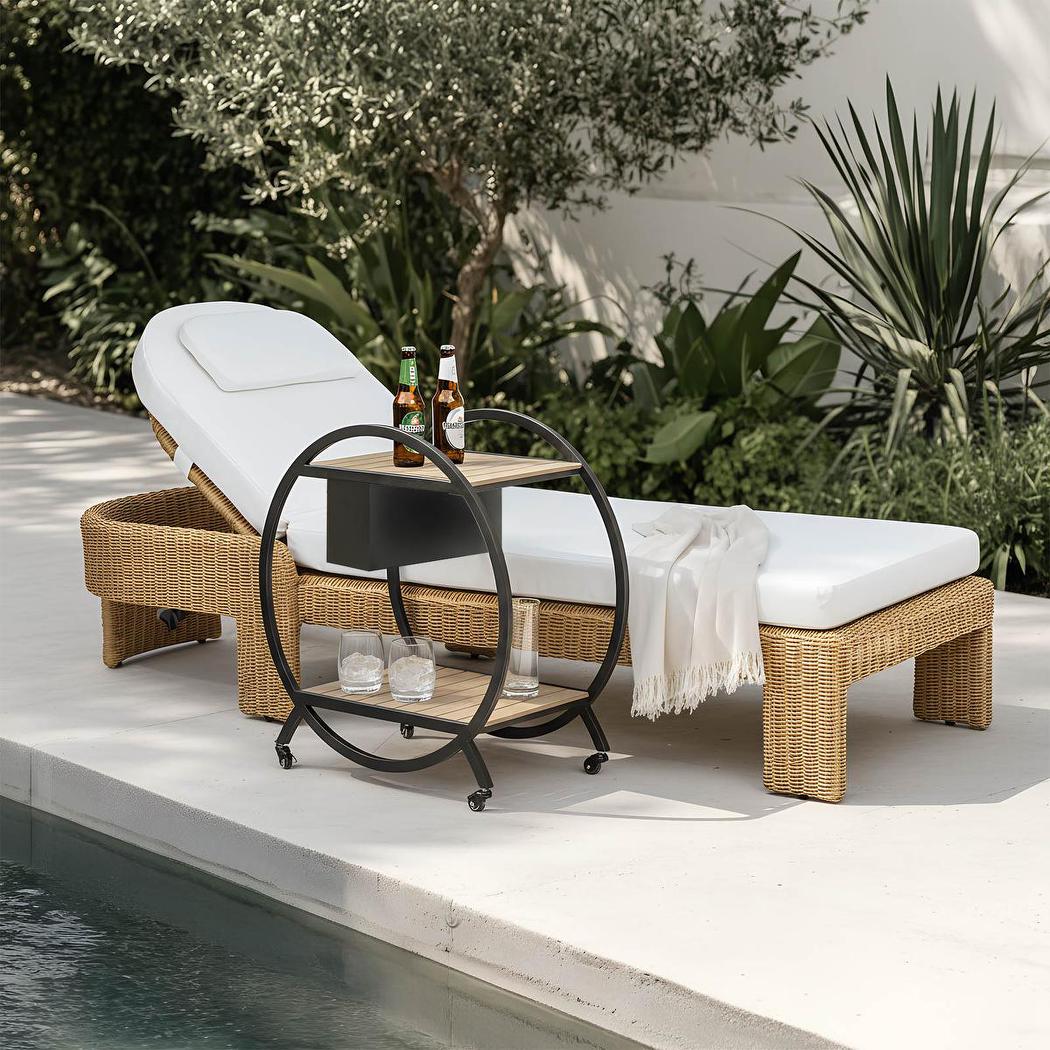 Cassius Sunlounge Natural Outdoor