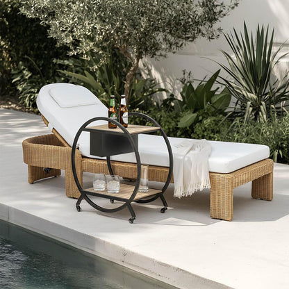 Cassius Sunlounge Natural Outdoor