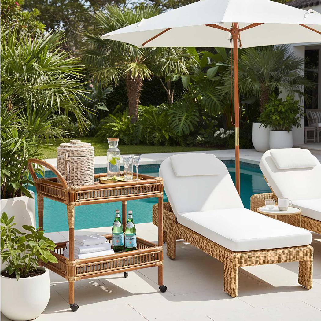 Cassius Sunlounge Natural Outdoor