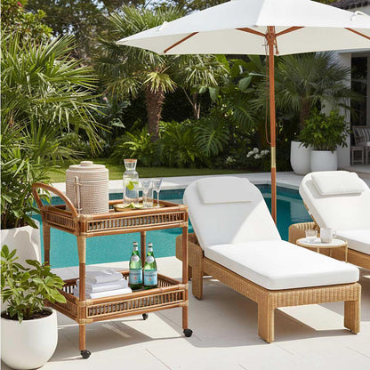 Cassius Sunlounge Natural Outdoor