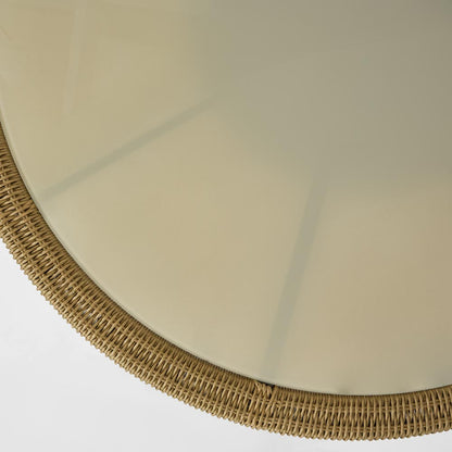 Cassius Round Dining Table Natural Outdoor 120cm