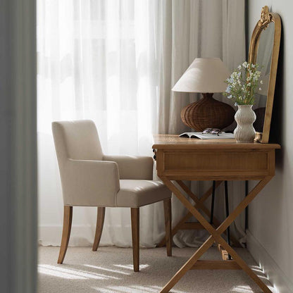 Clifton Dining Chair w/ Arms Beige