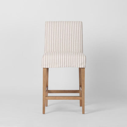 Slip Cover Only - Clifton Counter Stool Only Beige Stripe