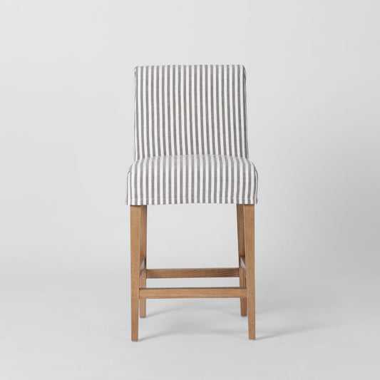 Slip Cover Only - Clifton Counter Stool Blue Stripe