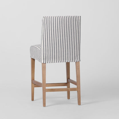 Slip Cover Only - Clifton Counter Stool Blue Stripe