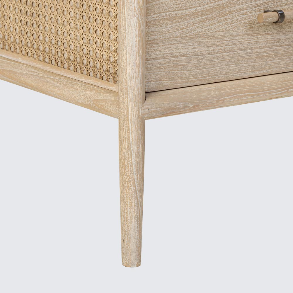 Bayview Dresser 6 drawer Natural Whitewash