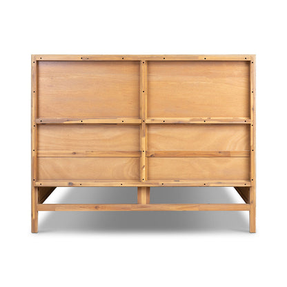 Bayview Queen Bed Natural Whitewash