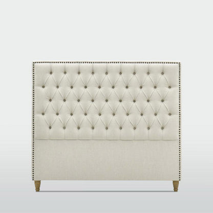 Queenscliff Tufted Bedhead Queen Beige