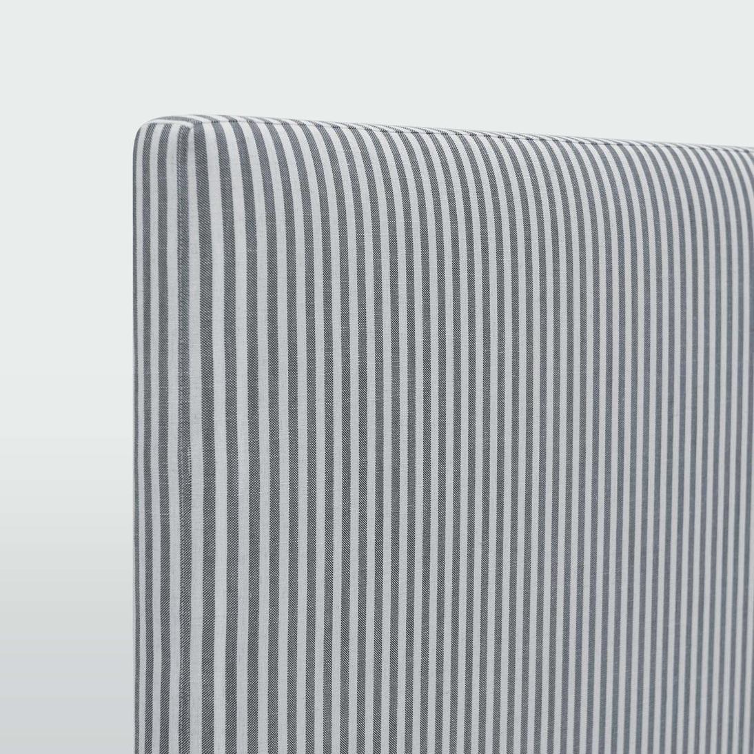 Newport Bedhead King White & Blue Pin stripe