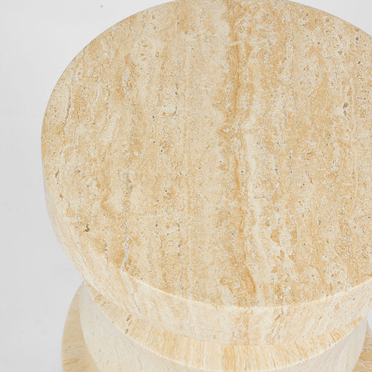 Rook side Table Travertine look