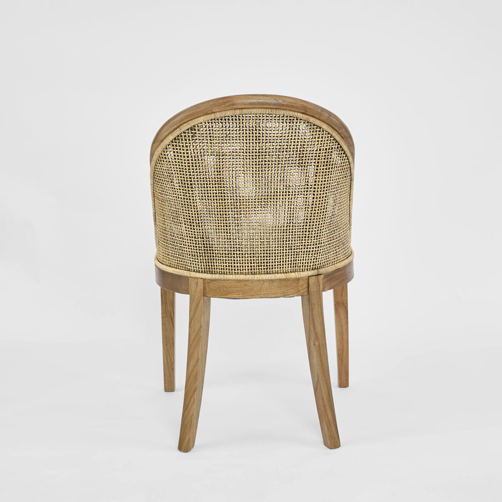 Beau Dining Chair Leather Seat Only Black