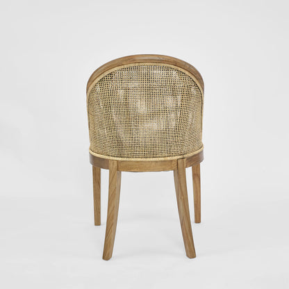 Beau Dining Chair Leather Seat Only Black