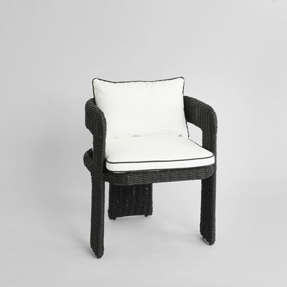 Cassius Occasional Dining Chair Outdoor Black