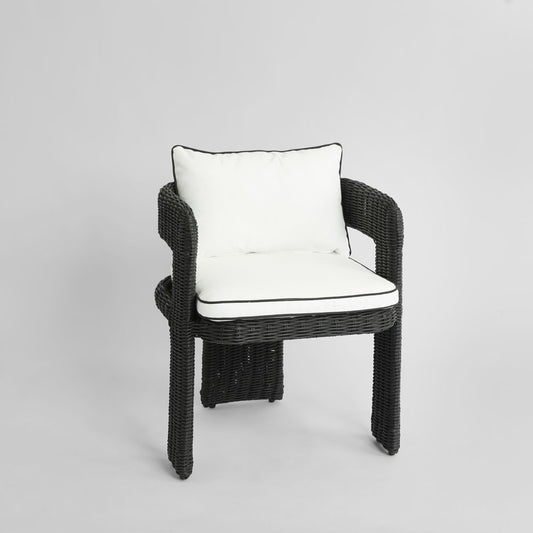 Cassius Occasional Dining Chair Outdoor Black