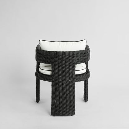 Cassius Occasional Dining Chair Outdoor Black
