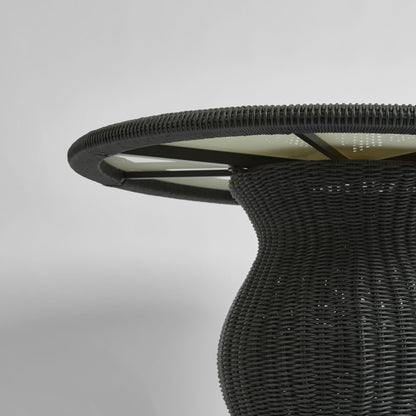 Cassius Round Dining Table 120cm Outdoor Black