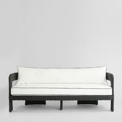 Cassius 3 Seat Sofa Outdoor Black