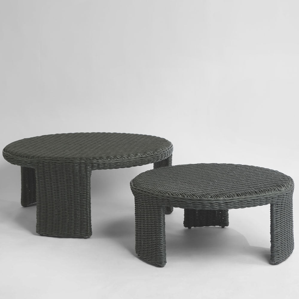 Cassius Coffee Tables Nest of 2 Outdoor Black