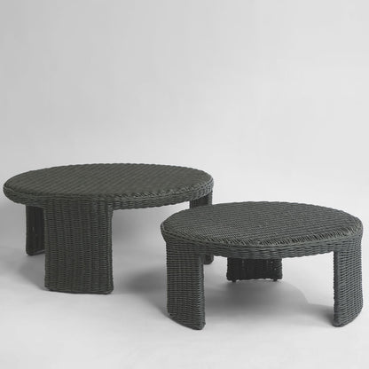 Cassius Coffee Tables Nest of 2 Outdoor Black