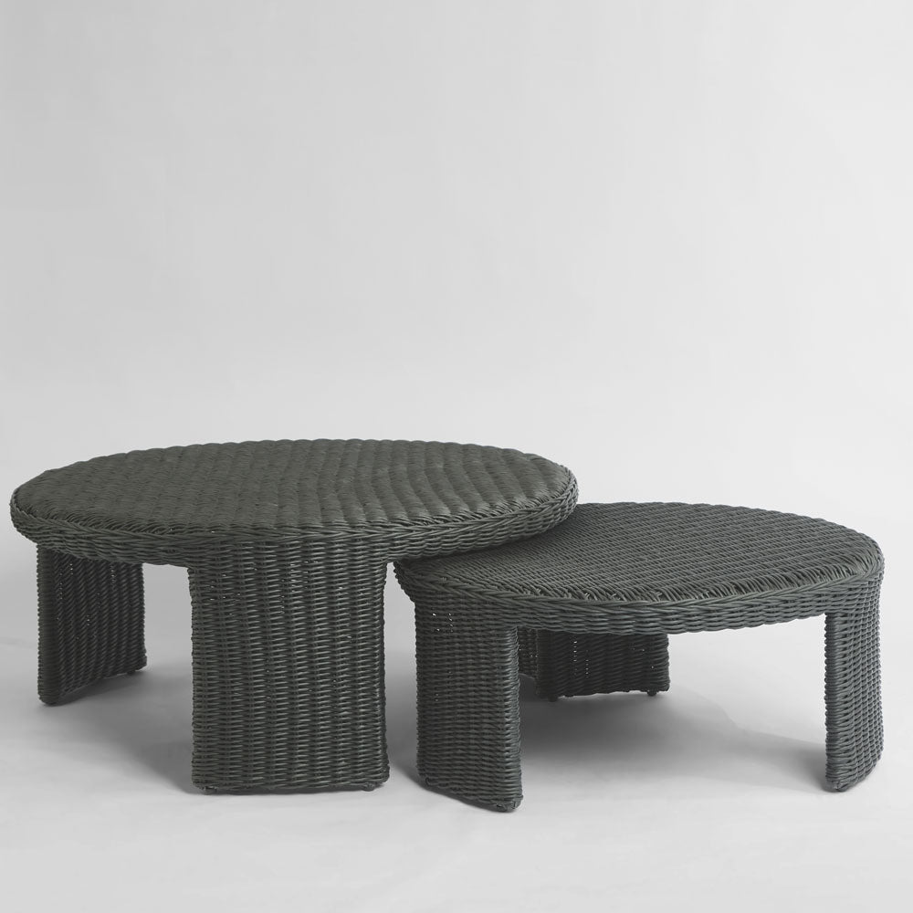 Cassius Coffee Tables Nest of 2 Outdoor Black