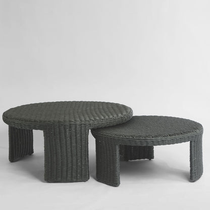 Cassius Coffee Tables Nest of 2 Outdoor Black